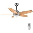Cecotec EnergySilence Aero 4250 DC Cool Ceiling Fan with Light, 40 W, DC Motor, Diameter 42" with 4 Reversible Blades, LED Light, Remote Control, Timer, 6 Speeds
