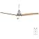 Cecotec EnergySilence Aero 550 Ceiling Fan with Remote Control, Timer and LED Light, 60 W, Diameter 132 cm, 3 Blades, 3 Speeds, Winter Function, White Design