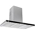 Cata Decorative Range Hood Legend Island 5 Levels of Extraction Touch Control Panel with Automatic Shut-off Timer Extra Quiet Motor LED Lighting Width 90 cm Stainless Steel : 502.15